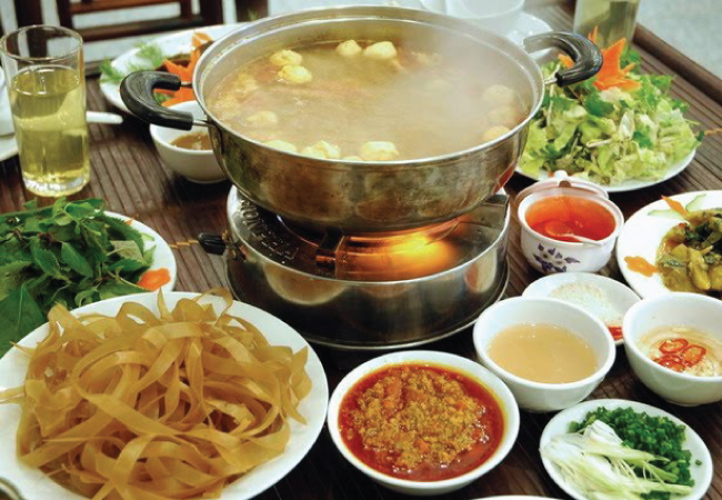 nouilles banh da soupe vietnamienne